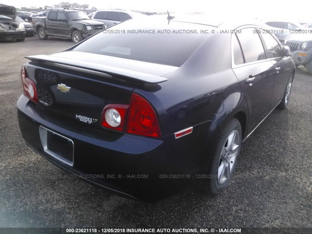 1G1ZH57BX9F160071 - 2009 CHEVROLET MALIBU Dark Blue photo 4