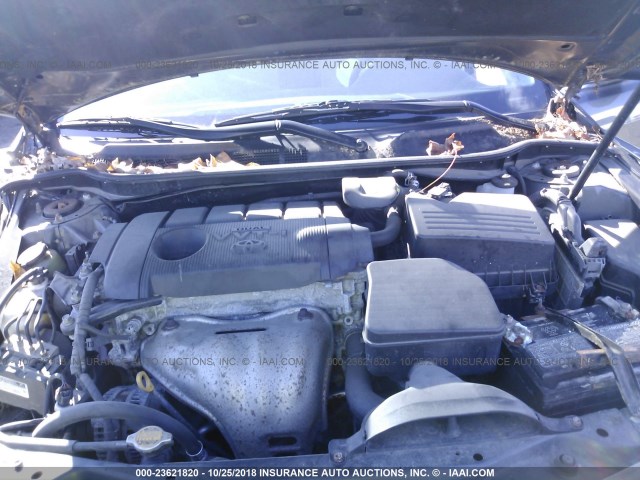 4T1BF3EK5AU103925 - 2010 TOYOTA CAMRY SE/LE/XLE GRAY photo 10