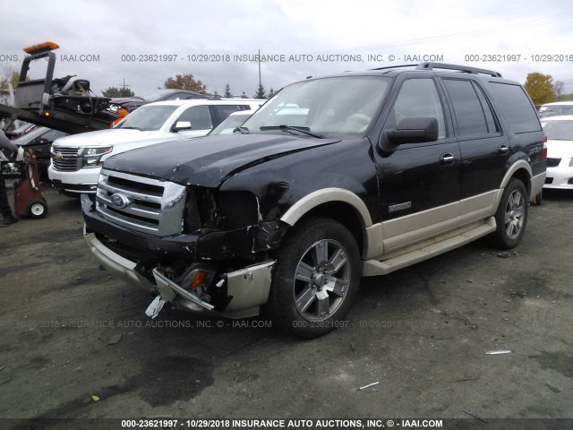 1FMFU18587LA85131 - 2007 FORD EXPEDITION EDDIE BAUER BLACK photo 2