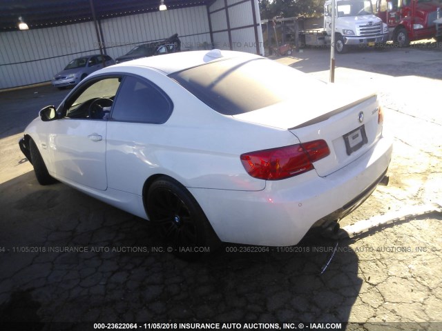 WBAKF9C56BE620499 - 2011 BMW 335 XI WHITE photo 3