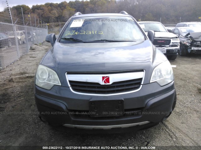 3GSDL43N38S635455 - 2008 SATURN VUE XE BLUE photo 6