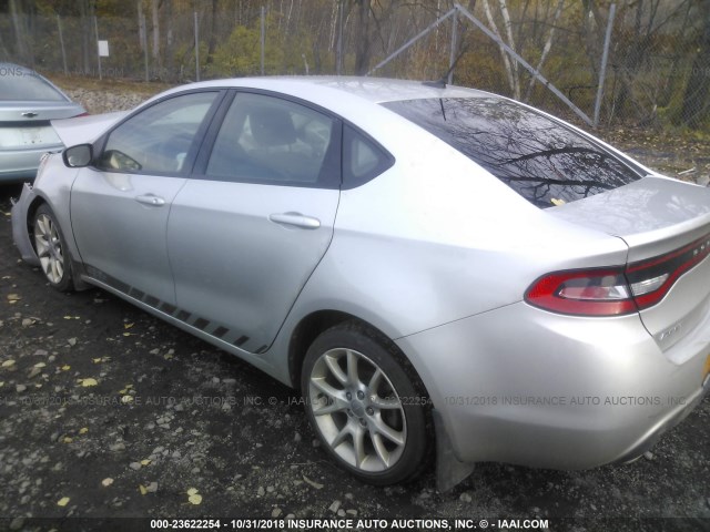 1C3CDFBH5DD181767 - 2013 DODGE DART SXT GRAY photo 3