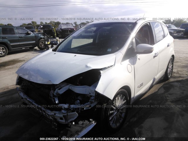 1FADP5CU9FL103181 - 2015 FORD C-MAX PREMIUM SEL WHITE photo 2