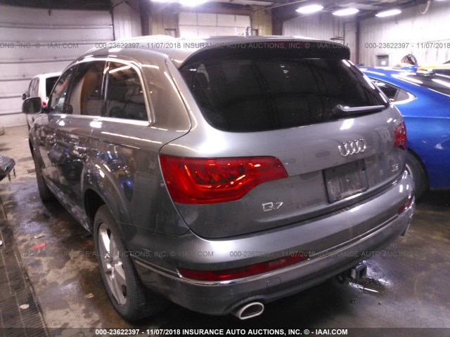 WA1LMAFE2FD019011 - 2015 AUDI Q7 TDI/PREMIUM PLUS SILVER photo 3