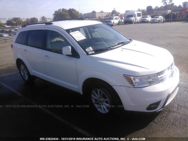 3C4PDCBG4GT157333 - 2016 DODGE JOURNEY SXT WHITE photo 1