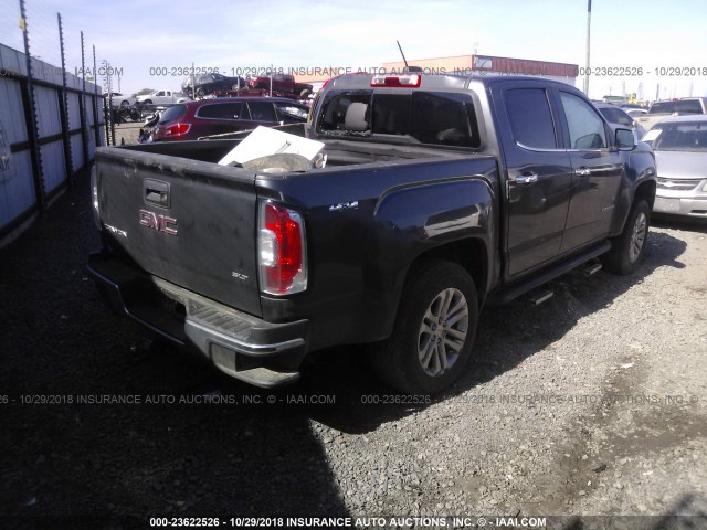 1GTG6DE39G1276690 - 2016 GMC CANYON SLT GRAY photo 4