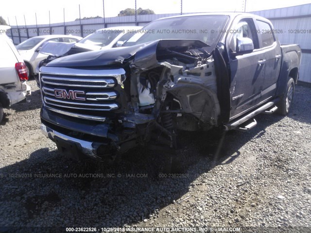 1GTG6DE39G1276690 - 2016 GMC CANYON SLT GRAY photo 6