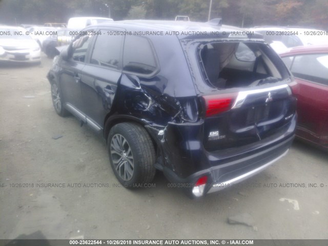 JA4AD2A3XHZ015409 - 2017 MITSUBISHI OUTLANDER ES BLUE photo 3