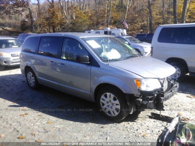 2C4RDGBG3JR138038 - 2018 DODGE GRAND CARAVAN SE GRAY photo 1