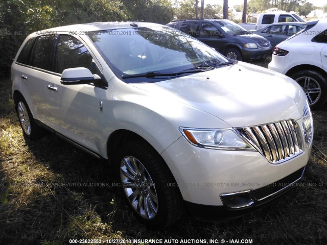 2LMDJ6JK3EBL14040 - 2014 LINCOLN MKX WHITE photo 1