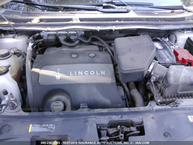 2LMDJ6JK3EBL14040 - 2014 LINCOLN MKX WHITE photo 10