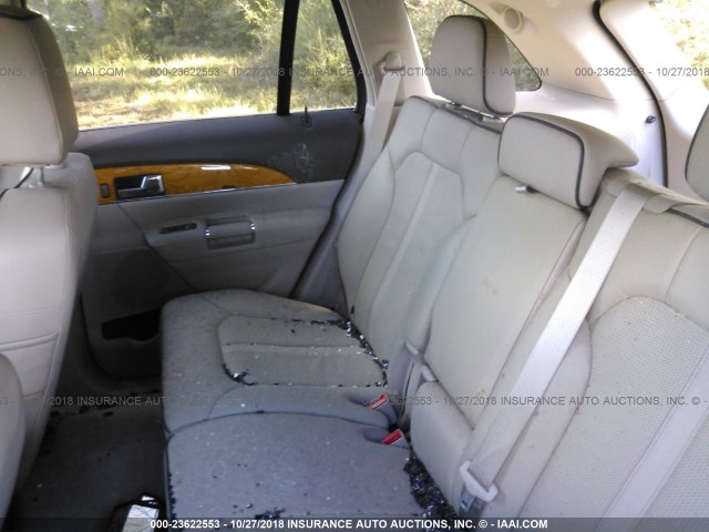 2LMDJ6JK3EBL14040 - 2014 LINCOLN MKX WHITE photo 8