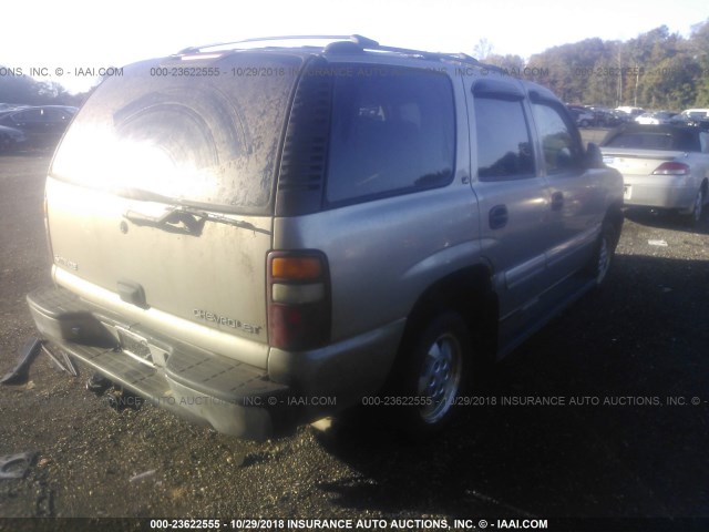 1GNEK13T7YJ132133 - 2000 CHEVROLET TAHOE K1500 GRAY photo 4