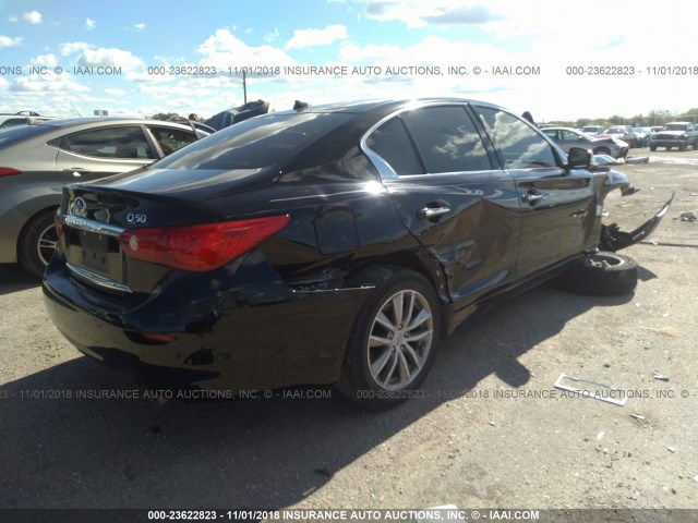 JN1BV7APXFM332806 - 2015 INFINITI Q50 PREMIUM/SPORT BLACK photo 4