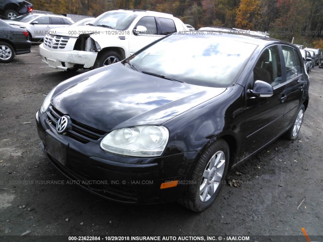 WVWCR71K77W267168 - 2007 VOLKSWAGEN RABBIT BLACK photo 2