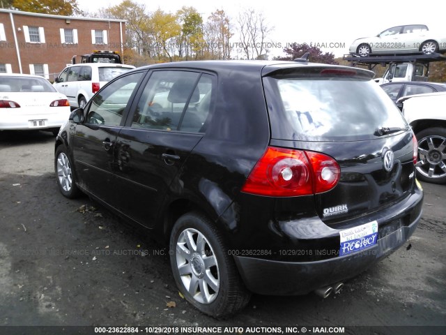 WVWCR71K77W267168 - 2007 VOLKSWAGEN RABBIT BLACK photo 3