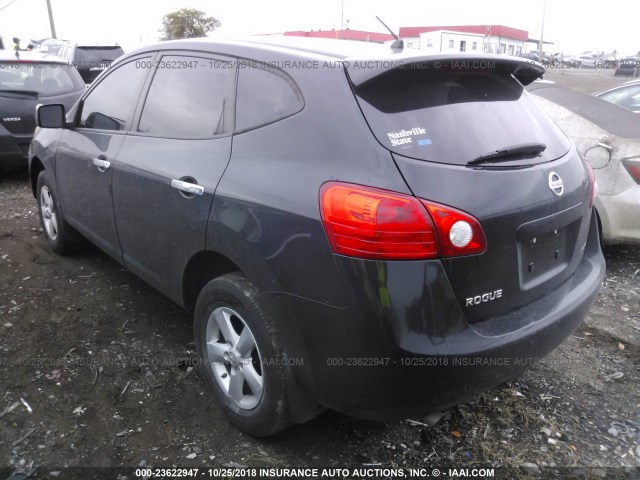 JN8AS5MT3AW006278 - 2010 NISSAN ROGUE S/SL/KROM BLACK photo 3