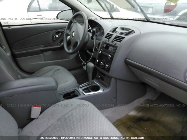 1G1ZS58F97F219658 - 2007 CHEVROLET MALIBU LS 红色 照片 5