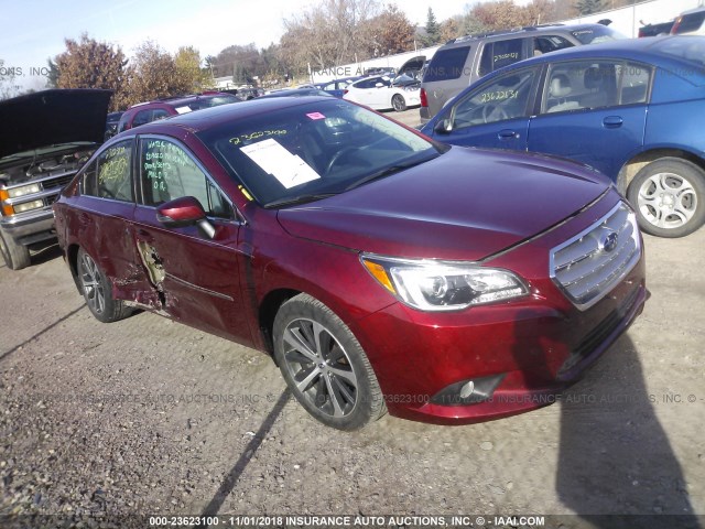 4S3BNBL6XG3010260 - 2016 SUBARU LEGACY 2.5I LIMITED MAROON photo 1