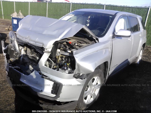 2GKALMEK2G6213311 - 2016 GMC TERRAIN SLE SILVER photo 2