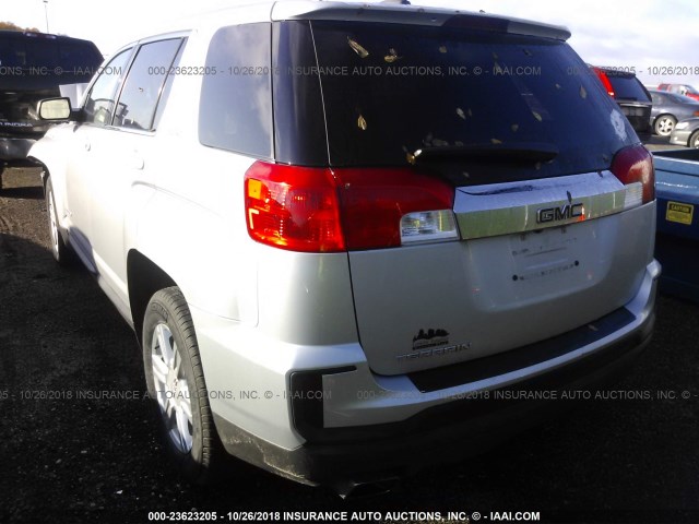 2GKALMEK2G6213311 - 2016 GMC TERRAIN SLE SILVER photo 3