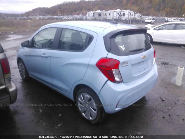 KL8CB6SA0GC602169 - 2016 CHEVROLET SPARK LS BLUE photo 3