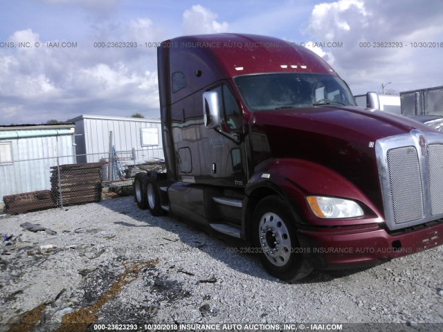 1XKFDP9X6CJ309322 - 2012 KENWORTH T700 T700 MAROON photo 1