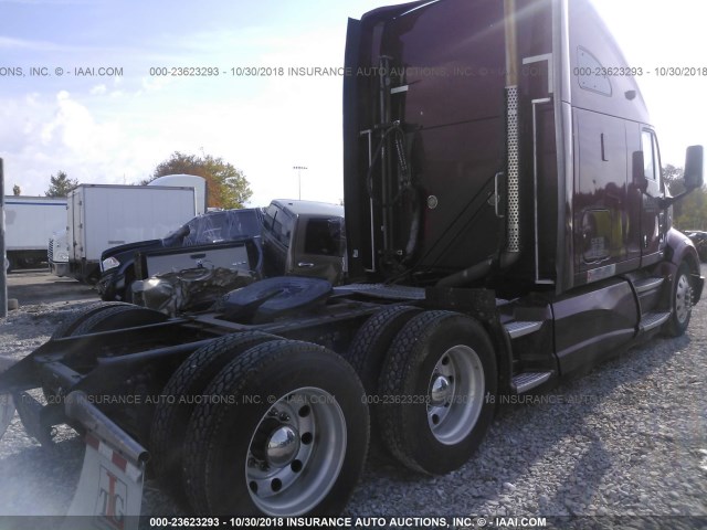 1XKFDP9X6CJ309322 - 2012 KENWORTH T700 T700 MAROON photo 3