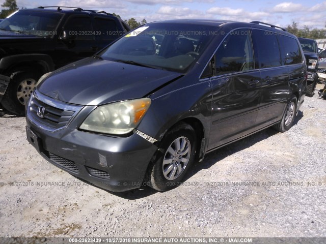 5FNRL3H75AB044614 - 2010 HONDA ODYSSEY EXL GRAY photo 2