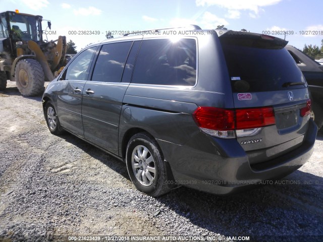 5FNRL3H75AB044614 - 2010 HONDA ODYSSEY EXL GRAY photo 3