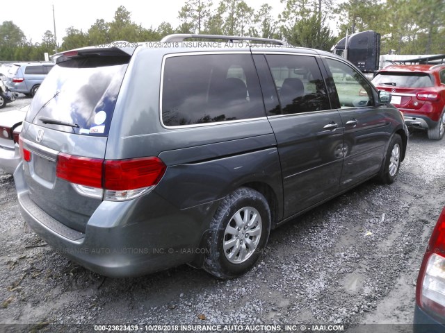 5FNRL3H75AB044614 - 2010 HONDA ODYSSEY EXL GRAY photo 4