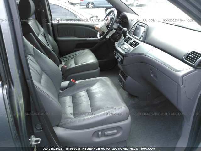 5FNRL3H75AB044614 - 2010 HONDA ODYSSEY EXL GRAY photo 5