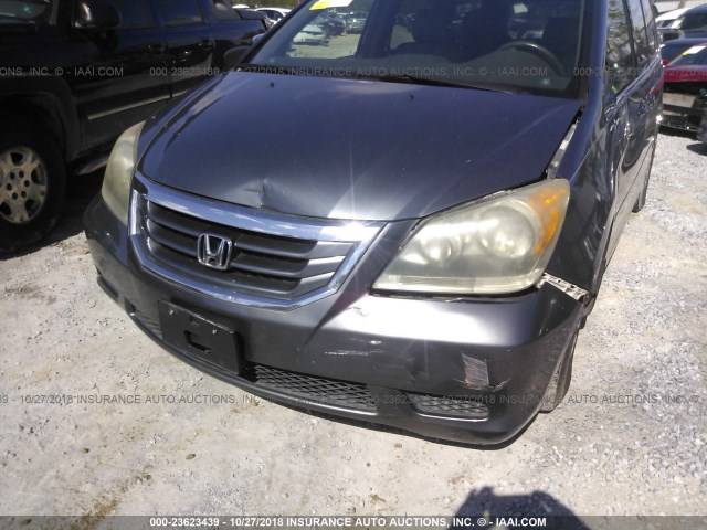 5FNRL3H75AB044614 - 2010 HONDA ODYSSEY EXL GRAY photo 6