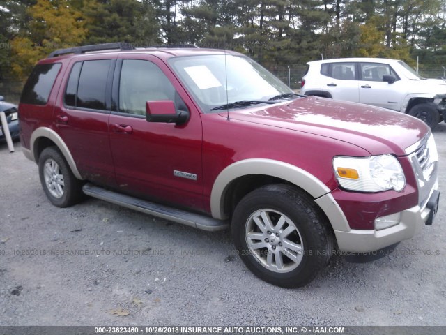 1FMEU74E98UB09307 - 2008 FORD EXPLORER EDDIE BAUER RED photo 1