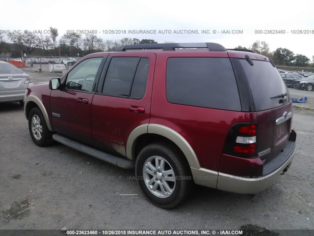 1FMEU74E98UB09307 - 2008 FORD EXPLORER EDDIE BAUER RED photo 3