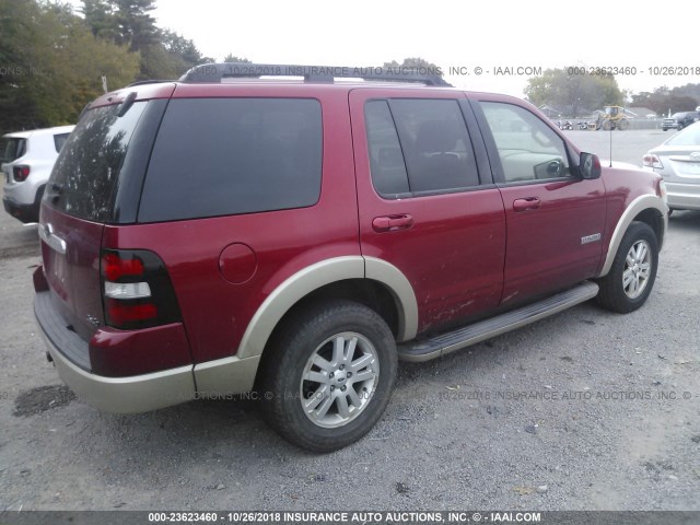 1FMEU74E98UB09307 - 2008 FORD EXPLORER EDDIE BAUER RED photo 4