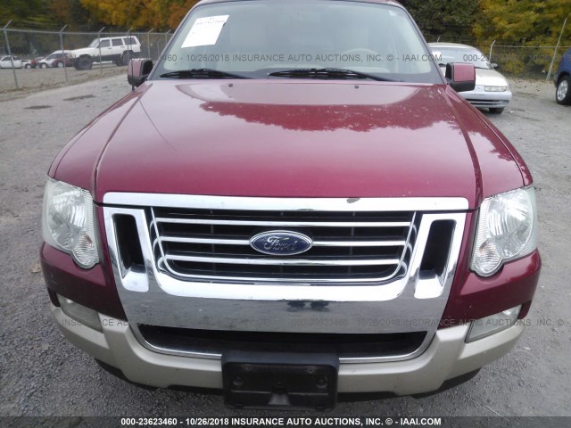 1FMEU74E98UB09307 - 2008 FORD EXPLORER EDDIE BAUER RED photo 6