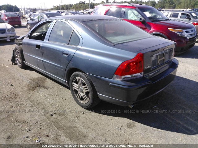 YV1RS592162508939 - 2006 VOLVO S60 2.5T BLUE photo 3