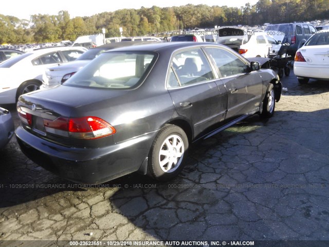 1HGCG66892A128440 - 2002 HONDA ACCORD EX/SE BLACK photo 4