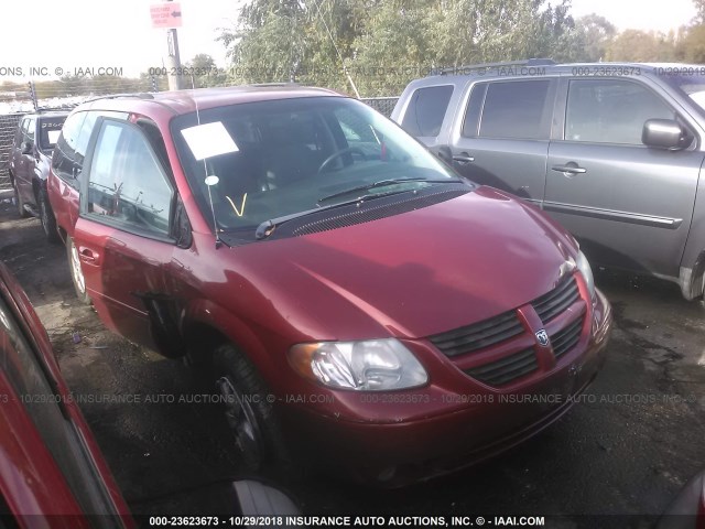 2D4GP44L37R360369 - 2007 DODGE GRAND CARAVAN SXT RED photo 1