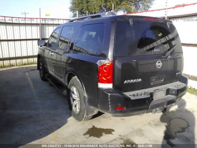 5N1BA0ND6BN617051 - 2011 NISSAN ARMADA SV/SL/PLATINUM GRAY photo 3