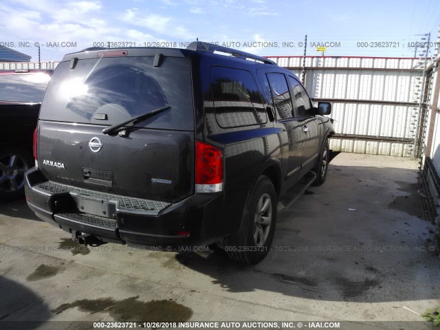 5N1BA0ND6BN617051 - 2011 NISSAN ARMADA SV/SL/PLATINUM GRAY photo 4