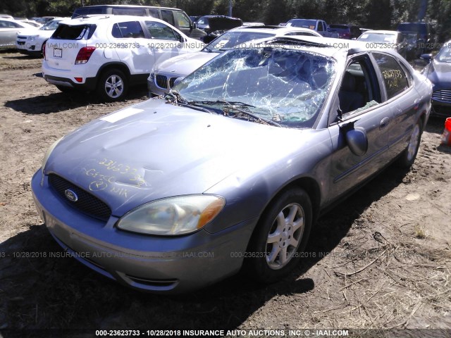 1FAFP56U37A185233 - 2007 FORD TAURUS SEL SILVER photo 2