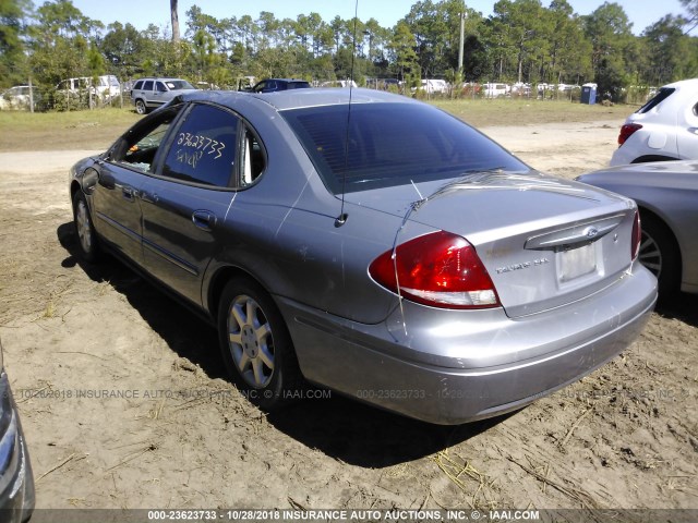 1FAFP56U37A185233 - 2007 FORD TAURUS SEL SILVER photo 3