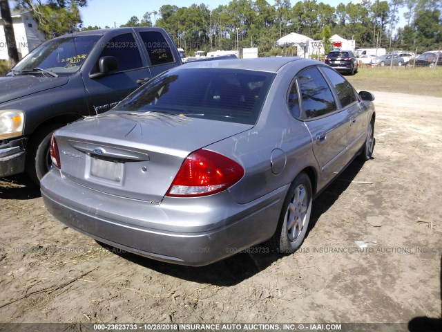 1FAFP56U37A185233 - 2007 FORD TAURUS SEL SILVER photo 4