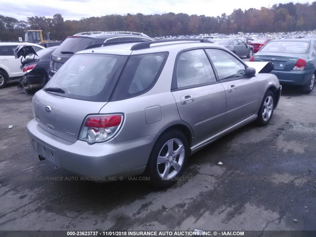 JF1GG67636H813761 - 2006 SUBARU IMPREZA 2.5I SPORTS WAGON SILVER photo 4