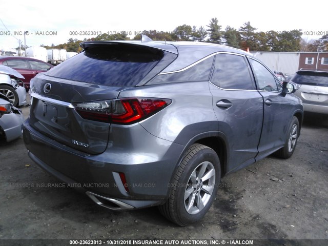 2T2BZMCA7JC144092 - 2018 LEXUS RX 350/BASE/F SPORT GRAY photo 4