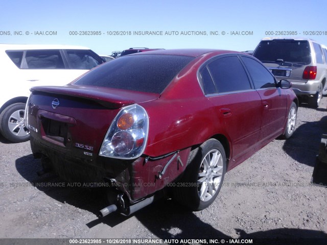 1N4BL11E33C213131 - 2003 NISSAN ALTIMA SE RED photo 4