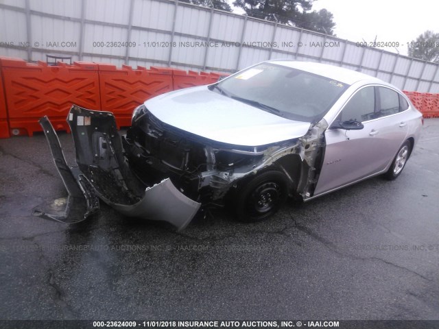 1G1ZB5ST5GF263624 - 2016 CHEVROLET MALIBU LS SILVER photo 2