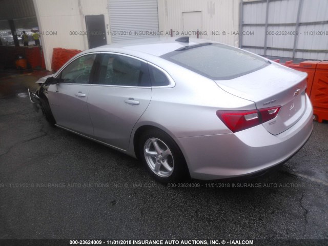 1G1ZB5ST5GF263624 - 2016 CHEVROLET MALIBU LS SILVER photo 3